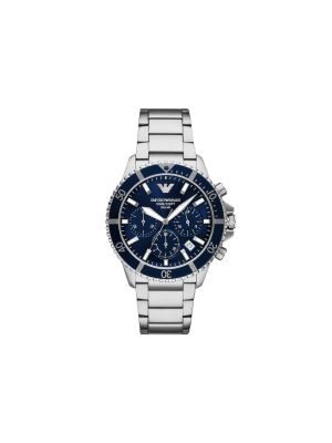 Emporio Armani World Explorer Solar-Powered Chronograph Stainless Steel Watch