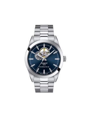 Tissot Gentleman Powermatic Open Heart Steel Watch