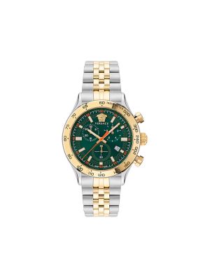 Versace Hellenyium Chrono Men's Two Tone Bracelet Watch