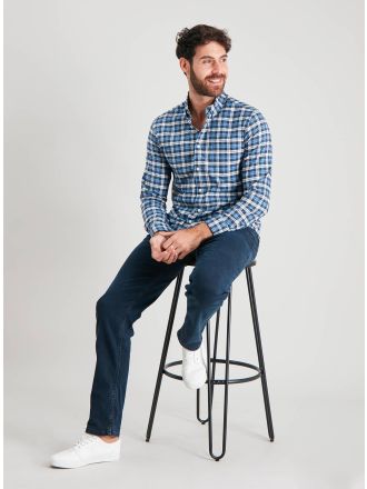 Mid Wash Denim Slim Fit Jeans With Stretch