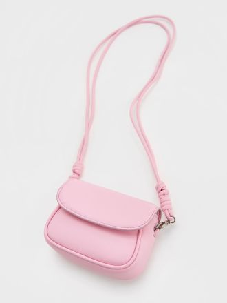 Sammie Knotted-Strap Wristlet - Bubble Gum Pink
