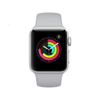 Apple Watch Series 3 [GPS 42mm] Smart Watch w/ Silver Aluminum Case & White Sport Band. Fitness & Activity Tracker, Heart Rate Monitor, Retina Display, Water Resistant