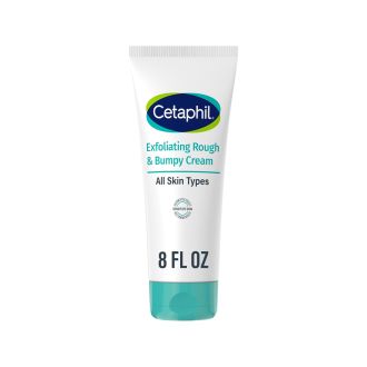 Cetaphil Exfoliating Rough & Bumpy Cream, Lightweight Cream for All Skin Types, 8 oz Tube, 20% Urea