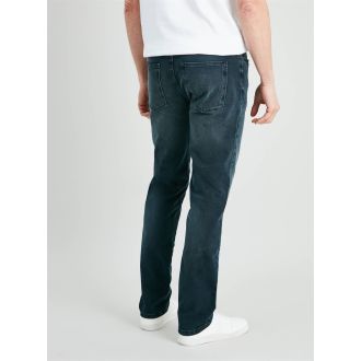 Sand Twill Straight Leg Jeans With Stretch