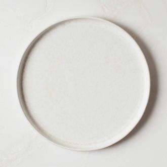 Drift Reactive Ivory Dinner Plate