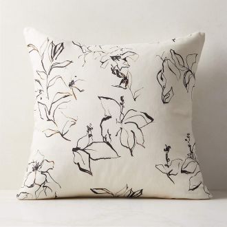 23" Flora Linen Pillow