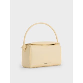 Sammie Knotted-Handle Boxy Bag - Butter Yellow