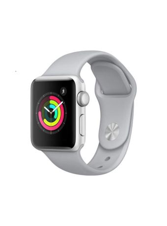 Apple Watch Series 3 [GPS 42mm] Smart Watch w/ Silver Aluminum Case & White Sport Band. Fitness & Activity Tracker, Heart Rate Monitor, Retina Display, Water Resistant