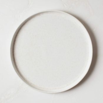 Drift Reactive Ivory Dinner Plate