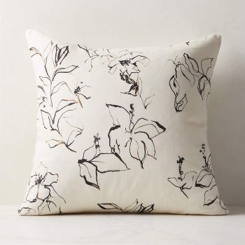 23" Flora Linen Pillow