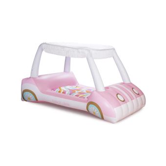 Funboy Barbie Luxury Inflatable Golf Cart Summer Pool Float - Land Or Water Inflatable With Cup Holder And Headrest