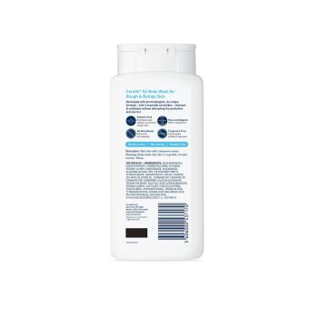 CeraVe Body Wash with Salicylic Acid, Fragrance Free Body Wash to Exfoliate Rough and Bumpy Skin, Allergy Tested, 10 Ounce
