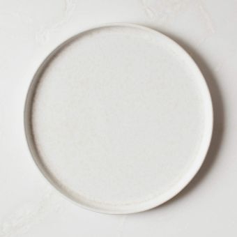 Drift Reactive Ivory Dinner Plate
