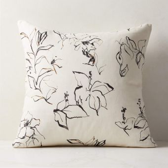 23" Flora Linen Pillow