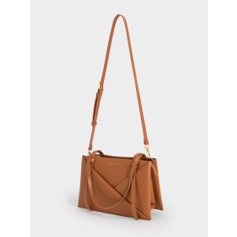 Midori Geometric Tote Bag - Tan