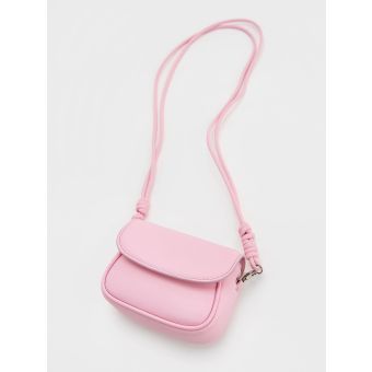 Sammie Knotted-Strap Wristlet - Bubble Gum Pink