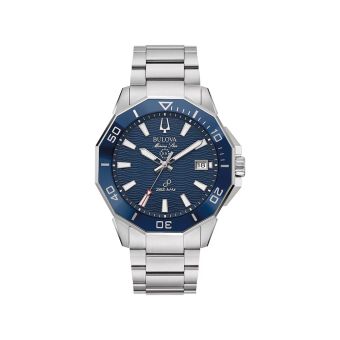 Bulova Marine Star Men's Blue Dial & Stainless Steel Bracelet Watch