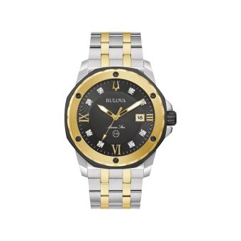Bulova Marine Star Men's Two Tone Bracelet Watch