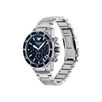 Emporio Armani World Explorer Solar-Powered Chronograph Stainless Steel Watch