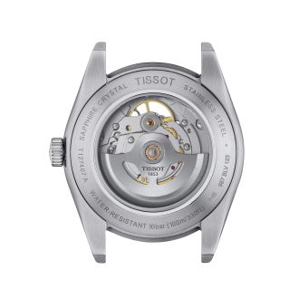 Tissot Gentleman Powermatic Open Heart Steel Watch