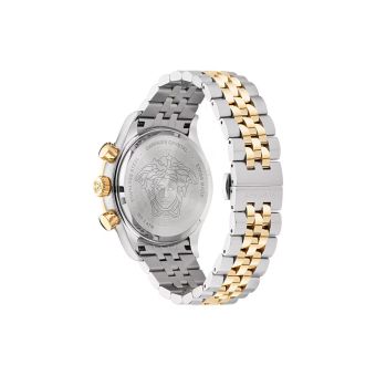 Versace Hellenyium Chrono Men's Two Tone Bracelet Watch