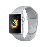 Apple Watch Series 3 [GPS 42mm] Smart Watch w/ Silver Aluminum Case & White Sport Band. Fitness & Activity Tracker, Heart Rate Monitor, Retina Display, Water Resistant