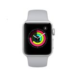 Apple Watch Series 3 [GPS 42mm] Smart Watch w/ Silver Aluminum Case & White Sport Band. Fitness & Activity Tracker, Heart Rate Monitor, Retina Display, Water Resistant