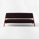Angolo Espresso Velvet Sofa